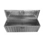 [US Warehouse] Flower Texture Aluminum Plate Car Tool Box with Lock, Size: 123x38x38cm